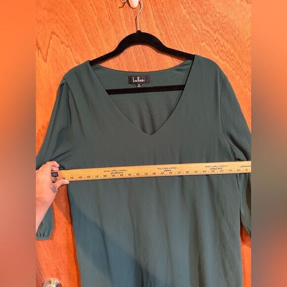 Lulus Green Long Sleeve Cold Arm Dress Size XL - Picture 7 of 11